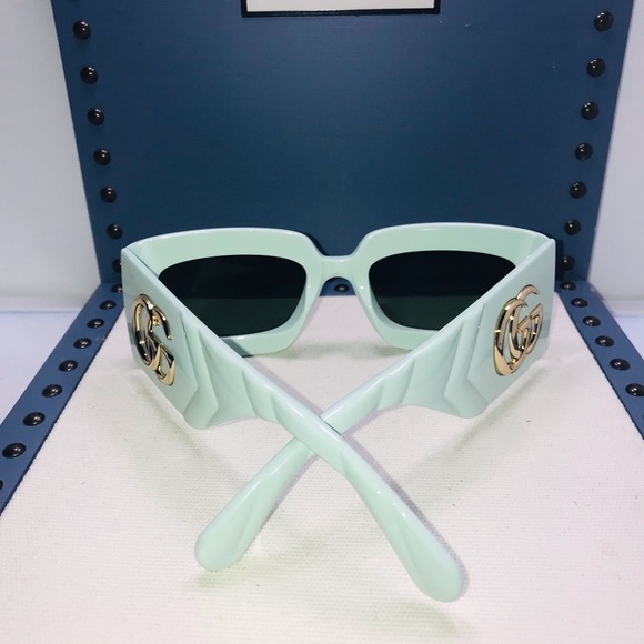 Gucci Ship Same Day Gg0811s Green/Green (003 Su) Sunglasses - Picture 10 of 15